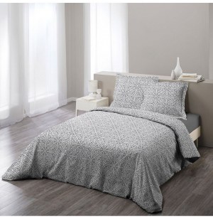 Parure de lit 2 personnes assia - 240 x 220 cm - coton