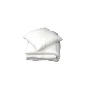 Couette 2 personnes - 240 x 220 cm - polyester - blanc