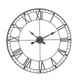 Pendule vintage - d 88 cm - noir