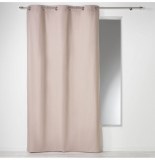 Rideau à oeillets 100% coton - 140 x 240 cm - panama uni - lin