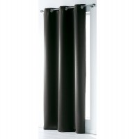 Rideau à oeillets occultant - 140 x 240 cm - charbon