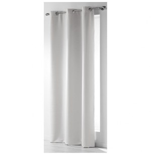 Rideau à oeillets occultant - 140 x 240 cm - neige