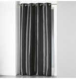 Rideau à oeillets - 140 x 240 cm - shantung - anthracite