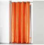 Rideau à oeillets - 140 x 240 cm - shantung - brique