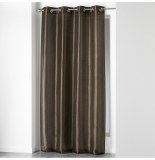 Rideau à oeillets - 140 x 240 cm - shantung - choco