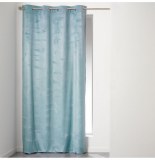 Rideau à oeillets - 140 x 240 cm - velours - romantic - ciel
