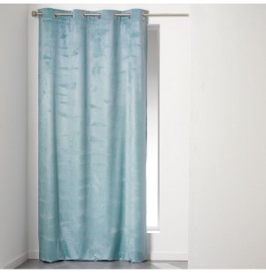 Rideau à oeillets - 140 x 240 cm - velours - romantic - ciel