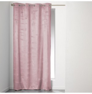 Rideau à oeillets - 140 x 240 cm - velours - romantic - dragée