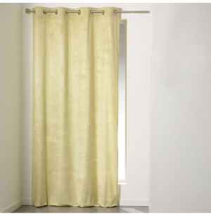 Rideau à oeillets - 140 x 240 cm - velours - romantic - menthe