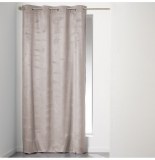 Rideau à oeillets - 140 x 240 cm - velours - romantic - taupe