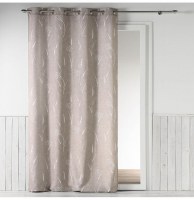 Rideau à oeillets - 140 x 260 cm - fils coupés - naturea - lin