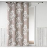 Rideau à oeillets - 140 x 260 cm - fils coupés - prairie - lin