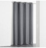 Rideau à oeillets - 140 x 260 cm - jacquard adamo - anthracite