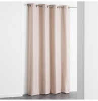 Rideau à oeillets - 140 x 260 cm - jacquard adamo - lin