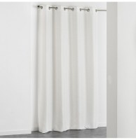 Rideau à oeillets - 140 x 260 cm - jacquard adamo - naturel