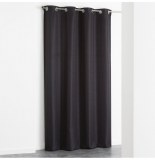 Rideau à oeillets - 140 x 260 cm - jacquard adamo - noir