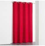 Rideau à oeillets - 140 x 260 cm - jacquard adamo - rouge