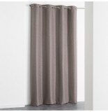 Rideau à oeillets - 140 x 260 cm - jacquard adamo - taupe