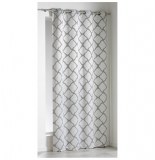 Rideau à oeillets - 140 x 260 cm - jacquard crash - blanc