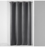 Rideau à oeillets - 140 x 260 cm - jacquard liany - anthracite