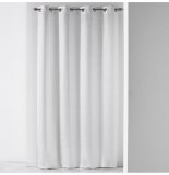 Rideau à oeillets - 140 x 260 cm - jacquard liany - blanc