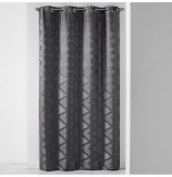 Rideau à oeillets - 140 x 260 cm - jacquard vogue - anthracite