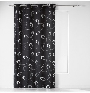 Rideau à oeillets microfibre - 140 x 260 cm - imprimé infinity - ant