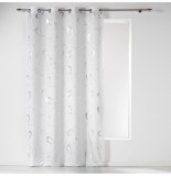 Rideau à oeillets microfibre - 140 x 260 cm - imprimé infinity - bla