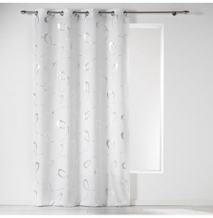 Rideau à oeillets microfibre - 140 x 260 cm - imprimé infinity - bla