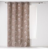 Rideau à oeillets microfibre - 140 x 260 cm - imprimé infinity - tau