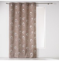 Rideau à oeillets microfibre - 140 x 260 cm - imprimé infinity - tau