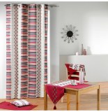 Rideau à oeillets - 140 x 260 cm - panama - imprimé mexica