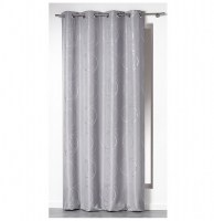 Rideau à oeillets - 140 x 260 cm - polyester - bully - perle