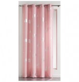 Rideau à oeillets - 140 x 260 cm - polyester - plumette - dragée