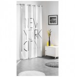 Rideau à oeillets - 140 x 260 cm - polyester - imprimé city graphik