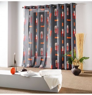 Rideau à oeillets - 140 x 260 cm - polyester - awale