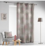 Rideau à oeillets - 140 x 260 cm - polyester - energie - taupe