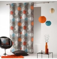 Rideau à oeillets - 140 x 260 cm - polyester - lascaux