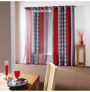 Rideau à oeillets - 140 x 260 cm - polyester - nelio