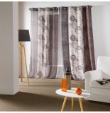 Rideau à oeillets - 140 x 260 cm - polyester - nunoa - naturel