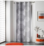 Rideau à oeillets - 140 x 260 cm - polyester - imprimé misaki