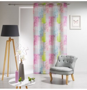 Rideau à oeillets - 140 x 260 cm - polyester - imprimé palestine