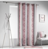 Rideau à oeillets - 140 x 260 cm - polyester - imprimé serpentine -