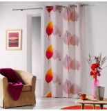 Rideau à oeillets - 140 x 260 cm - polyester - imprimé végétis