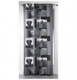 Rideau à oeillets - 140 x 260 cm - polyester - imprimé vie sauvage -