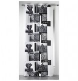 Rideau à oeillets - 140 x 260 cm - polyester - imprimé vie sauvage -