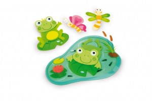 Lot de 4 Autocollants Déco "Grenouille"