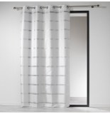 Rideau à oeillets - 140 x 260 cm - shantung - link - blanc