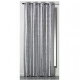 Rideau à oeillets - 140 x 260 cm - shantung - steel - perle