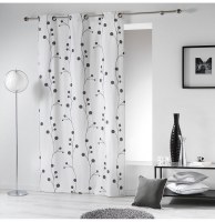 Rideau à oeillets 100% coton - 140 x 280 cm - imprimé clochettes - b